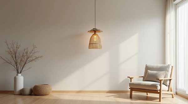 Créer une ambiance zen avec un plafonnier suspendu style wabi-sabi